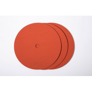 Adhesive Backed Sandpaper Discs - 10" Diameter x 3/16" Plastic Mounting Wheel 