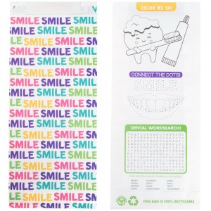 Full Color Pharmacy Bags-Scatter Smile (100 bags  per pack)