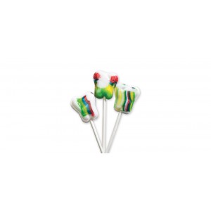Dr. John's Inspired Sweets Sugar Free Xylitol Rainbow Tooth-Shaped Lollipops (approx. 122 per pack)