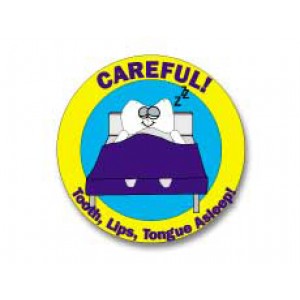 Careful! Stickers (100 per roll)