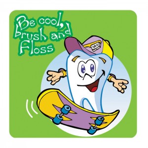 Be Cool Dental Sticker - 100/roll