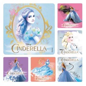 Cinderella Movie Stickers - 100/roll