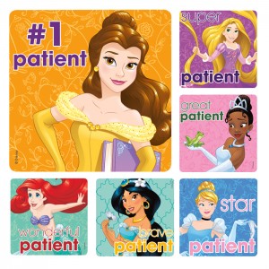 Disney Princess Patient Stickers - 100/roll