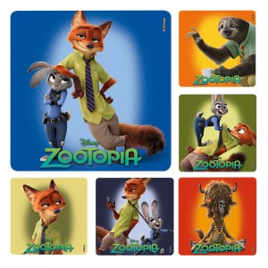Zootopia Stickers - 100/roll