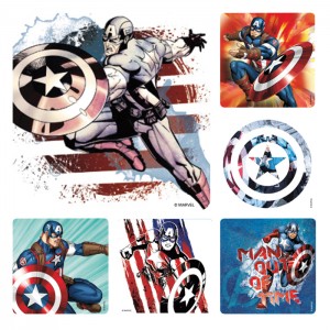 Captain America Stickers - 100/roll