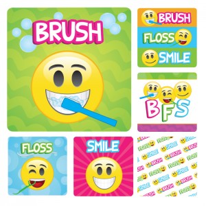 Emoji Stickers - 100/roll