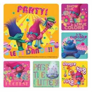 Trolls Stickers - 100/roll