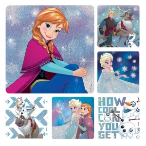 Frozen Glitter Stickers - 50/roll