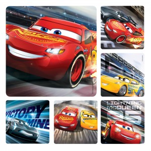 Cars 3 Stickers - 100/roll