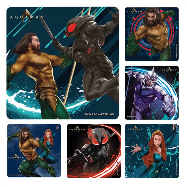 Aquaman Stickers - 100/roll