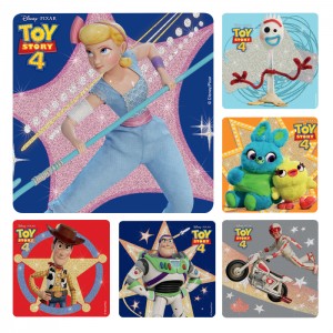 Toy Story 4 Glitter Stickers - 50/roll