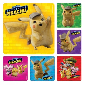 Detective Pikachu Stickers - 100/roll