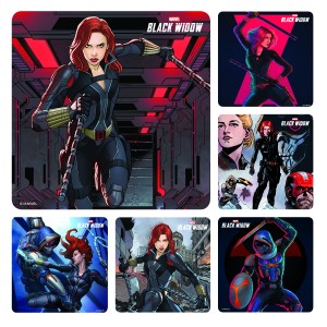 Black Widow Stickers (100 per roll)