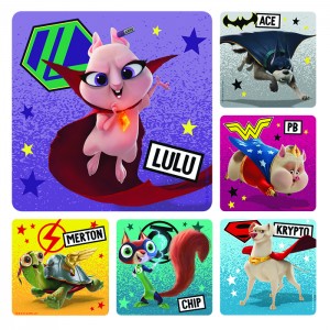 DC Super Pets Stickers - 100/roll