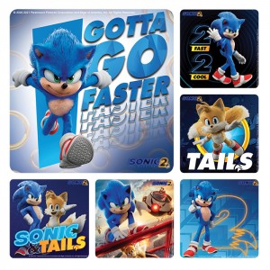 Sonic the Hedgehog Stickers 2, 100/roll