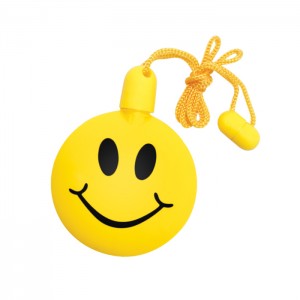 3" Smile Bubbles Yellow Necklace - 24/pk