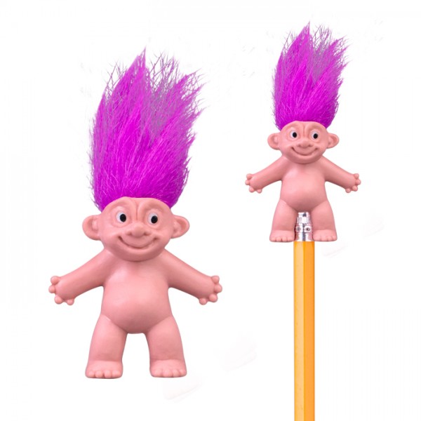 1.5" Crazy Hair Pencil Toppers - 72/pk