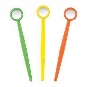 5.5" Neon Dental Mirrors - 36/pk
