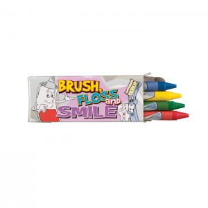 Dental Theme Crayons Boxes - 50 bxs/pkg