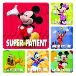 Mickey Patient Stickers (100 per roll) - Sherman Specialty, Inc