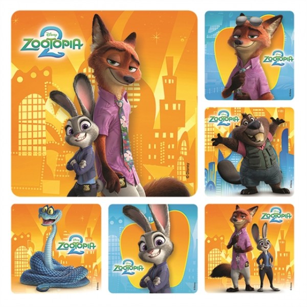 Zootopia 2 Licensed Stickers (100 per roll)