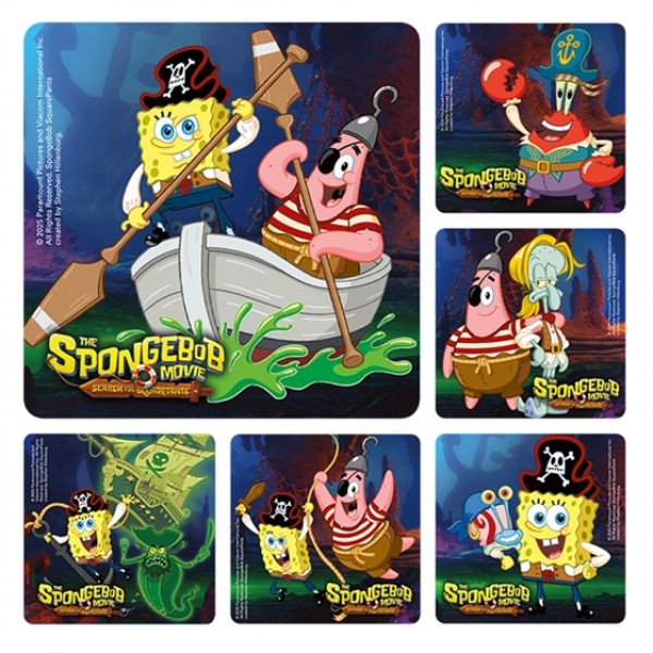 Spongebob: The Search for Squarepants Licensed Stickers (100 per roll)