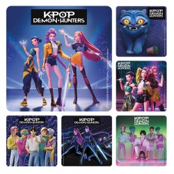 KPOP Demon Hunters Licensed Stickers (100 per roll) - Sherman Specialty, Inc