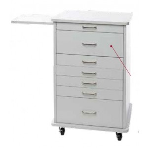 Assistant’s “North Carolina” Mobile Cabinet RT pull out (White)