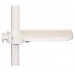 Post mounted utility tray