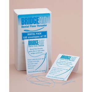 BridgeAid Floss Threader, 100 packs of 10 each (1,000 ct)