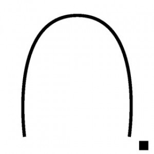 Nickel Titanium Arch Wires, Natural, Rectangular (10 ct)