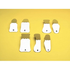 Metal Photographic Mirrors A to G-Shape (1 ct)