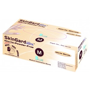 SkinGard - Blue Gloves - 1 Case/10 Boxes