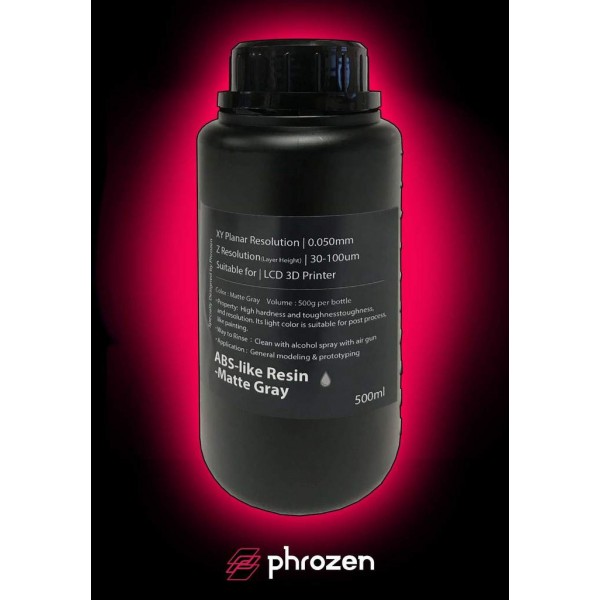 Phrozen ABS-Like Resin: Matte Gray (500ml)