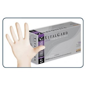 VitalGard Latex PF Exam Gloves (Case of 10 boxes)