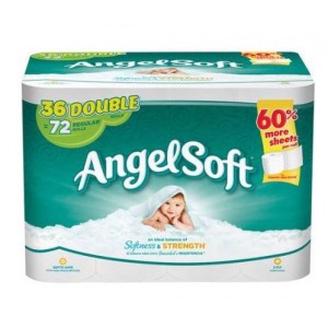 Angel Soft Toilet Paper, 36 Double Rolls, Bath Tissue