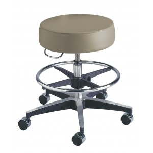 1100 Series Dental Stool - Height Range. 20"-27.5" With Adjustable Footring