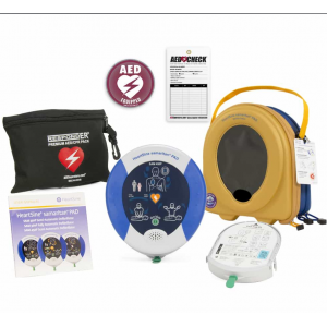 HeartSine Samaritan® PAD 450P (Semi-Automatic, CPR Feedback), 1 Adult Pad-Pak, 1 Standard Carry Case, User Manual, CPR Prep Kit, Inspection Tag and Decal