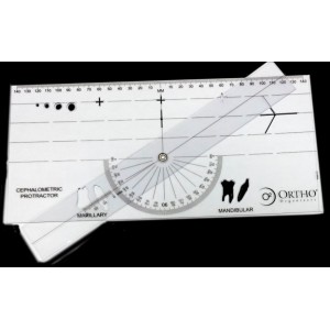 OrthoArch Cephalometric Ruler/Protractor (1ea)