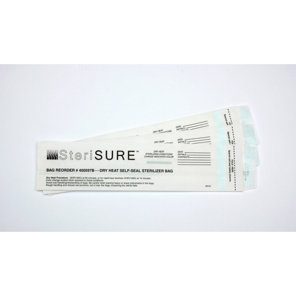 SteriSURE Dry Heat Sterilizer Bags 2.5" x 1.5" x 10.5"