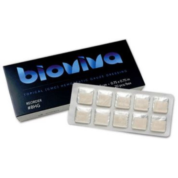 BioViva Hemostatic Dressing 20/Bx