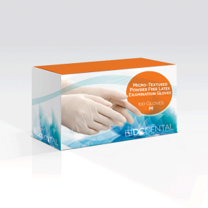 Case of 10 Boxes - Gloves Latex PF -  100/Bx