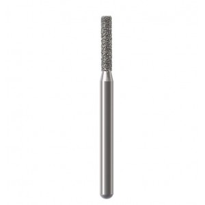 NTI Diamond Burs, FG, Cylinder Flat End, # M837, 1.4 mm, Medium, Gray, 5/Pk, M837-014