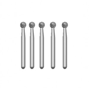 Solo Diamond Single Use Burs, FG, Ball, # 0123, 2.3 mm, Coarse, Green, 25/Pk, 801023C