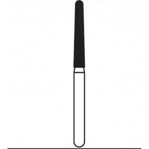 Solo Diamond Single Use Burs, FG, Round End Taper, # 1116.10, 1.6 mm, Coarse, Green, 25/Pk, 850016C