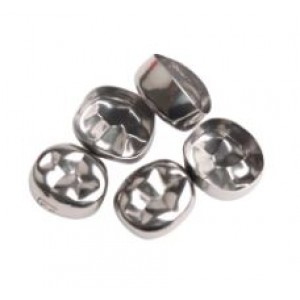 Ion Nichro Stainless Steel Molar Crowns, Pediatric, Second Primary Molar,  5/Pk