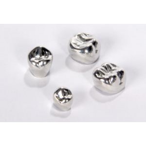 Ion Nichro Stainless Steel Molar Crowns, First Permanent Molar, 5/Pk