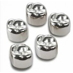 Ion Nichro Stainless Steel Molar Crowns, Pediatric, First Primary Molar,5/Pk