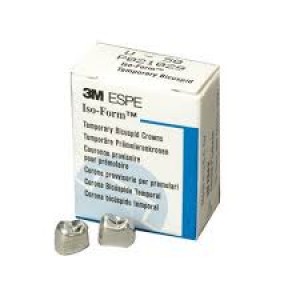 Iso-Form Preformed Tin-Silver Crowns, Adult, First Molar, 5/Pk