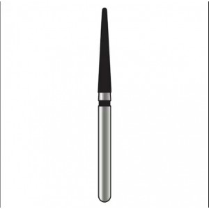 Alpen x1 Single-Use Diamond Burs, FG, Round End Taper, # 856, 2.4 mm, Super Coarse, Black, 25/Pk, X856SC024